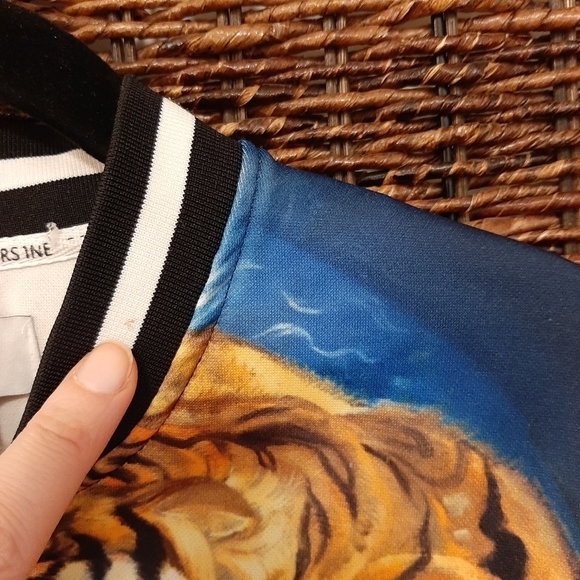 RS1NE Shirt Large Rise As One Beast Streetwear Emo Artsy Tiger Gothic Punk Goth - Picture 9 of 10